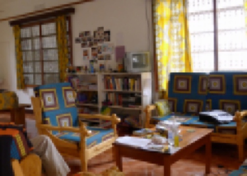 Living Room of Give a Heart to Africa House in Moshi, Tanzania, Africa, Travel Voluntourism | The Girl Next Door is Black 