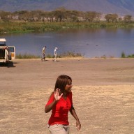 Laughing in Ngorongoro